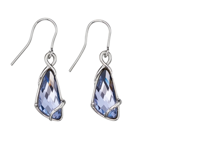 Picture of Swarovski Lavender Wing Shape Earrings