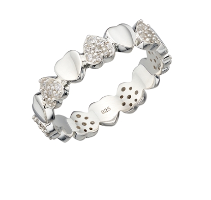 Picture of Multi Heart Pave CZ Band