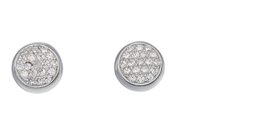 Picture of Pave CZ Stud Earrings