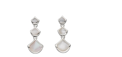 Picture of Mother Of Pearl Silver Drop Earrings