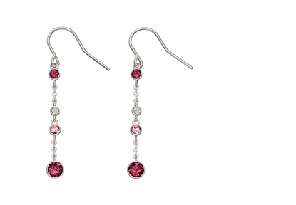 Picture of Ombre Pink And Opal SWAROVSKI Design Earrings