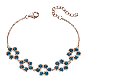 Picture of Montana Swarovski And Rose Gold Plated  Silver Tennis Bracelet