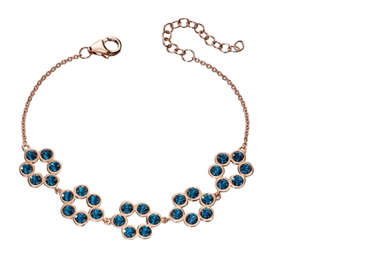 Picture of Montana Swarovski And Rose Gold Plated  Silver Tennis Bracelet