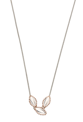 Picture of Marquise Silver And Rose Gold Plated Boho Style Necklace