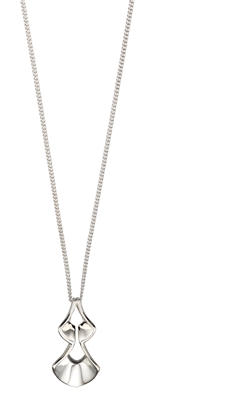 Picture of Plain Silver Shield Shape Pendant