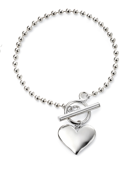 Picture of Heart Ball Chain Bracelet