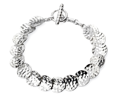 Picture of Hammered Disc Articulated Bracelet
