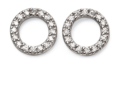 Picture of Open Disc Pave Earrings