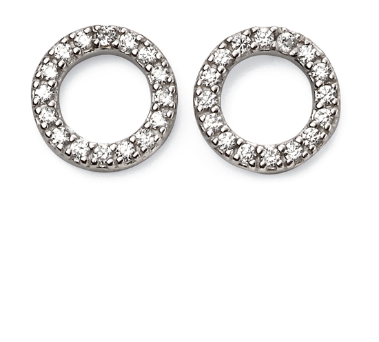 Picture of Open Disc Pave Earrings