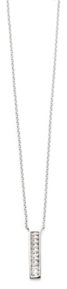 Picture of Channel Set CZ Bar Necklace