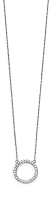 Picture of Open Disc  Pave Necklace