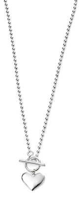 Picture of Heart Ball Chain Necklace